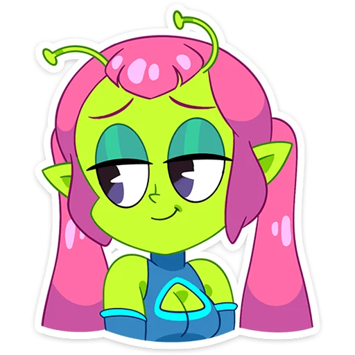 Alien Girl Mercy Telegram Sticker #12 - Alien Girl Mercy #12