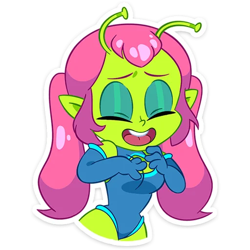 Alien Girl Mercy Telegram Sticker #23 - Alien Girl Mercy #23