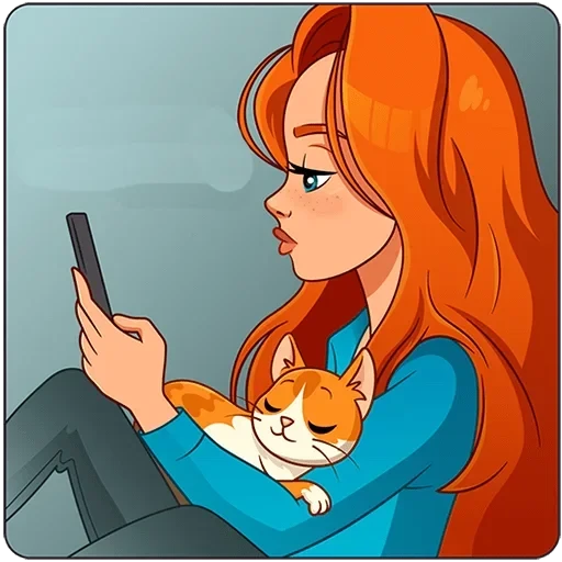 Miss Bombori VK Clean Stickers Telegram Sticker #20 - Miss Bombori VK Clean Stickers #20