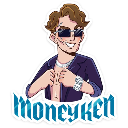 Moneyken X Instasamka Telegram Sticker #9 - Moneyken X Instasamka #9
