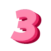 Pink Typography Letters Alphabet Emoji Set Telegram Sticker #8 - Pink Typography Letters Alphabet Emoji Set #8