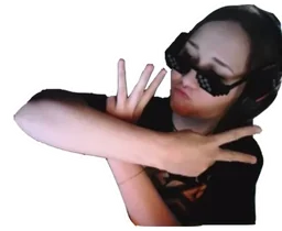 Ksenia Funny Girl Expressions Stickers