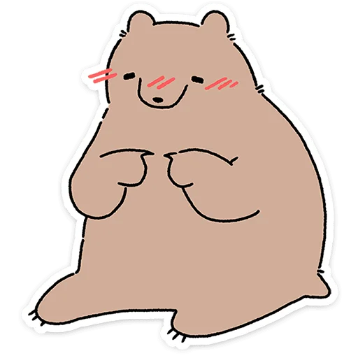 Mr Bear Telegram Sticker #3 - Mr Bear #3
