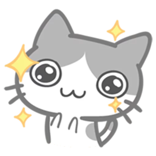 Neko Cat Cute Expressions Stickers Telegram Sticker #5 - Neko Cat Cute Expressions Stickers #5