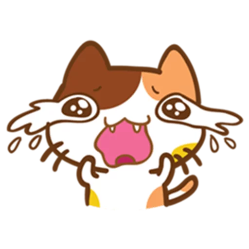 Neko Cat Cute Expressions Stickers Telegram Sticker #11 - Neko Cat Cute Expressions Stickers #11