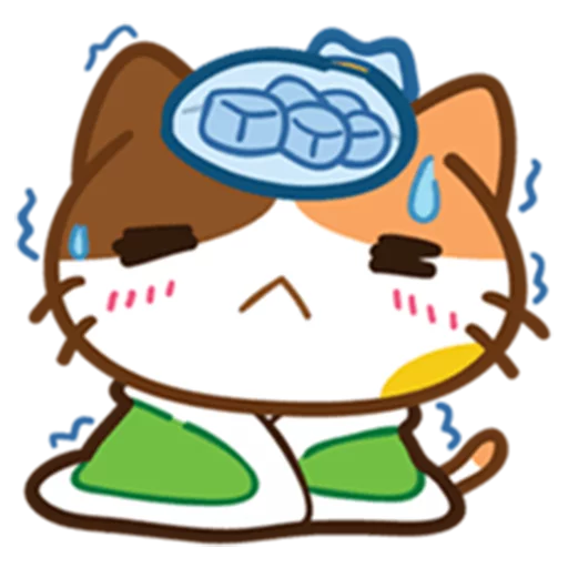 Neko Cat Cute Expressions Stickers Telegram Sticker #21 - Neko Cat Cute Expressions Stickers #21