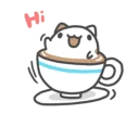 Foam Cat Capoo Stickers