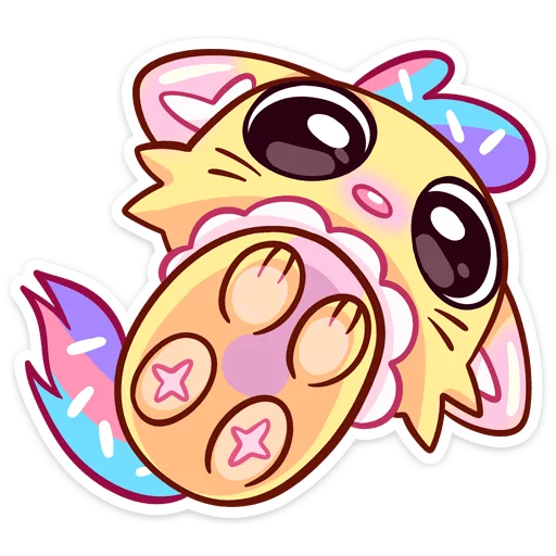 New Candy Cat Telegram Sticker #11 - New Candy Cat #11
