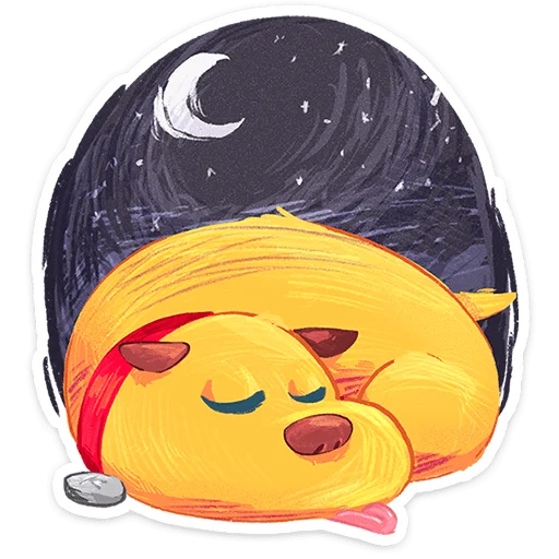 Sleeping Yellow Dog