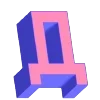 3D Pixel Art Typography Letters Emoji Set Telegram Sticker #5 - 3D Pixel Art Typography Letters Emoji Set #5