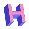 3D Pixel Art Typography Letters Emoji Set Telegram Sticker #14 - 3D Pixel Art Typography Letters Emoji Set #14