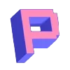 3D Pixel Art Typography Letters Emoji Set Telegram Sticker #17 - 3D Pixel Art Typography Letters Emoji Set #17