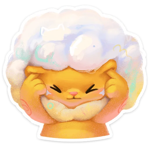 Puff the Cloud Sheep Telegram Sticker #21 - Puff the Cloud Sheep #21
