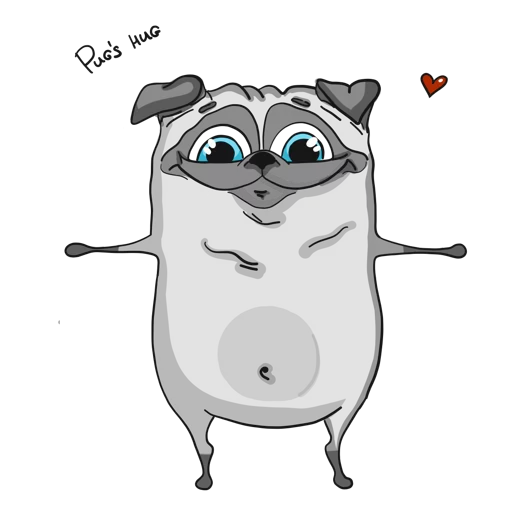 Pug Telegram Sticker #6 - Pug #6