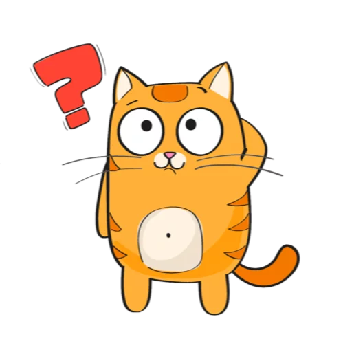 Red Cat Telegram Sticker #8 - Red Cat #8