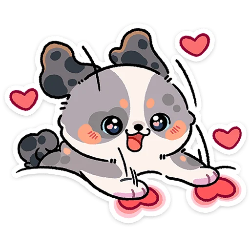 Richie the Golden Pup Telegram Sticker #12 - Richie the Golden Pup #12