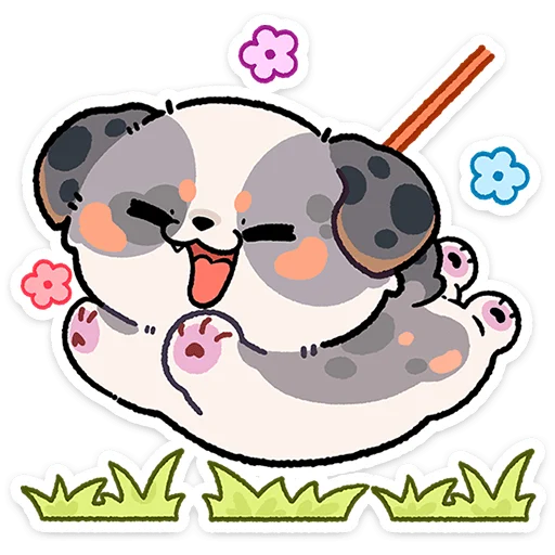 Richie the Golden Pup Telegram Sticker #17 - Richie the Golden Pup #17