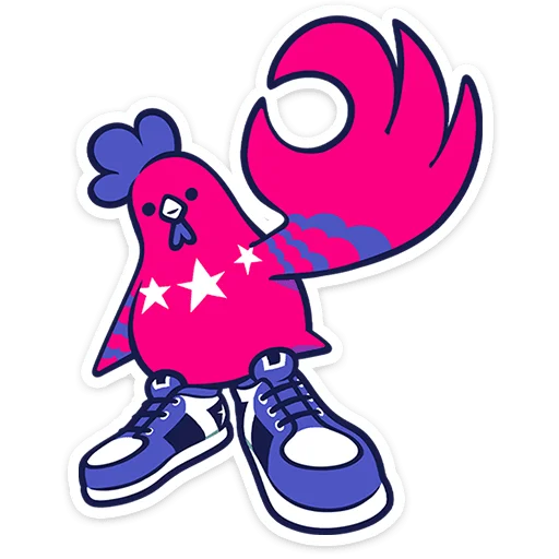 Hip-hop Rooster Rust Telegram Sticker #4 - Hip-hop Rooster Rust #4