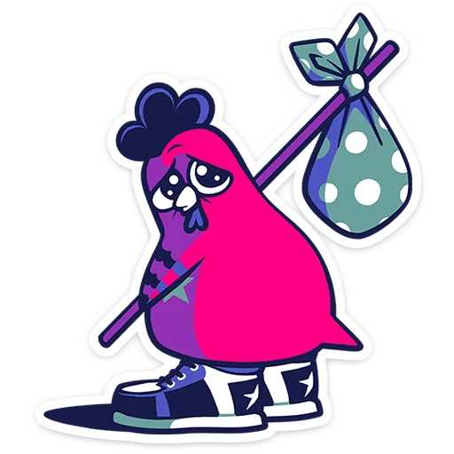 Hip-hop Rooster Rust Telegram Sticker #11 - Hip-hop Rooster Rust #11