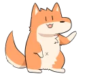 Round Face Dog Stickers