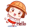 School Kids Daily Life English Stickers