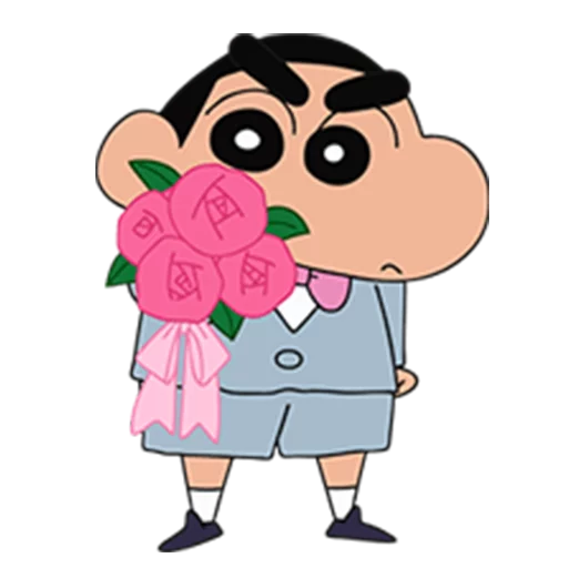Crayon Shin-chan Funny Moods Anime Stickers Telegram Sticker #5 - Crayon Shin-chan Funny Moods Anime Stickers #5