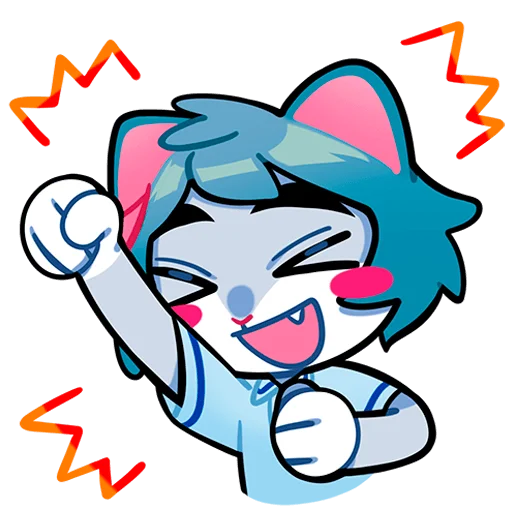 Blue Cat Sima Telegram Sticker #5 - Blue Cat Sima #5