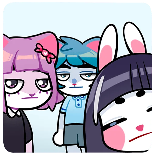 Blue Cat Sima Telegram Sticker #19 - Blue Cat Sima #19