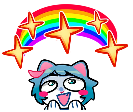 Blue Cat Sima Telegram Sticker #20 - Blue Cat Sima #20