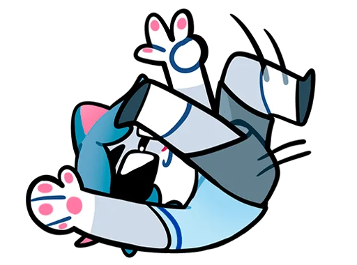 Blue Cat Sima Telegram Sticker #21 - Blue Cat Sima #21