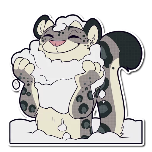Snow Leopard Telegram Sticker #22 - Snow Leopard #22