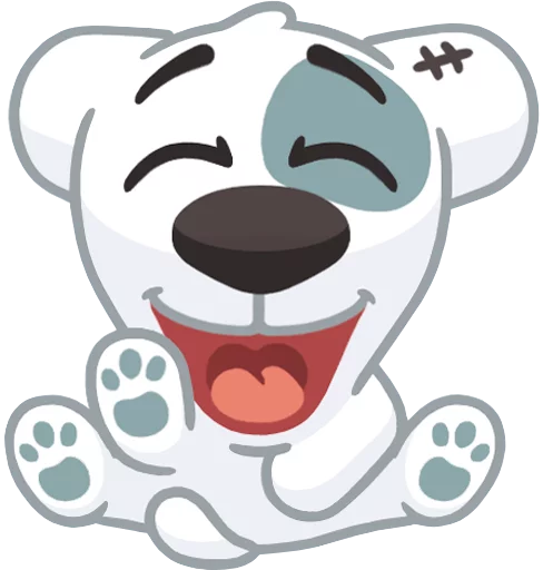 Spotty Dog Playful Emotions Stickers