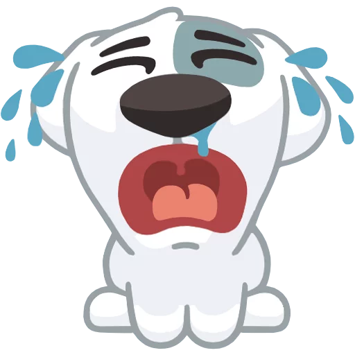 Spotty Dog Playful Emotions Stickers Telegram Sticker #7 - Spotty Dog Playful Emotions Stickers #7
