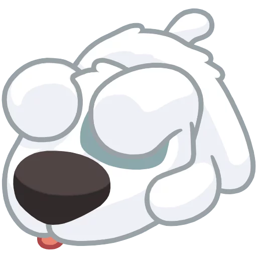 Spotty Dog Playful Emotions Stickers Telegram Sticker #16 - Spotty Dog Playful Emotions Stickers #16