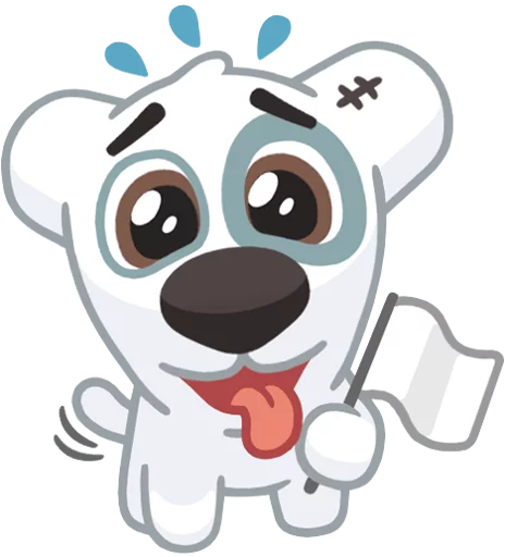 Spotty Dog Playful Emotions Stickers Telegram Sticker #22 - Spotty Dog Playful Emotions Stickers #22