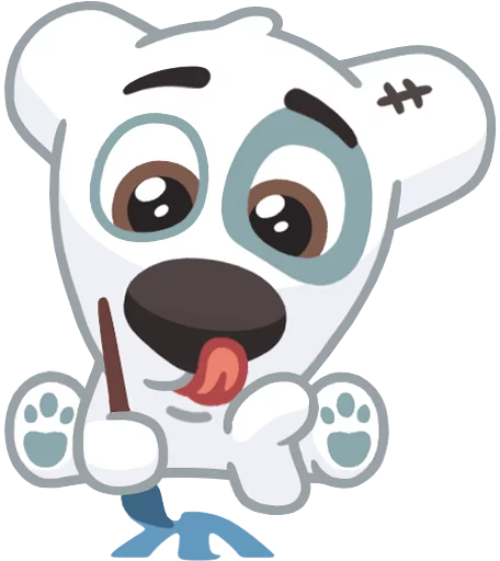 Spotty Dog Playful Emotions Stickers Telegram Sticker #23 - Spotty Dog Playful Emotions Stickers #23