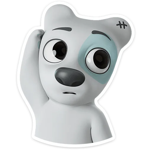 Spotty in 3D Telegram Sticker #15 - Spotty in 3D #15