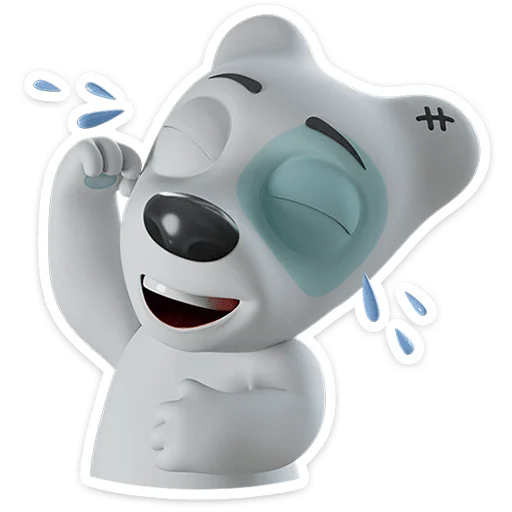 Spotty in 3D Telegram Sticker #23 - Spotty in 3D #23