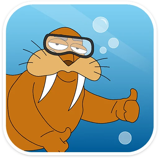 Strawberry Walrus Telegram Sticker #3 - Strawberry Walrus #3