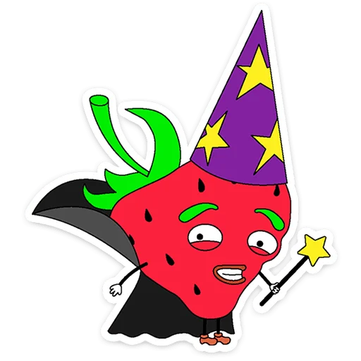 Strawberry Walrus Telegram Sticker #9 - Strawberry Walrus #9