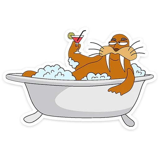 Strawberry Walrus Telegram Sticker #12 - Strawberry Walrus #12