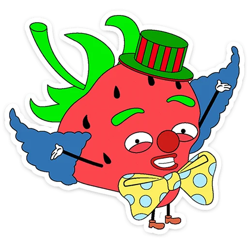 Strawberry Walrus Telegram Sticker #22 - Strawberry Walrus #22