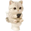 Super Cute Grey Cat Emoji Telegram Sticker #20 - Super Cute Grey Cat Emoji #20