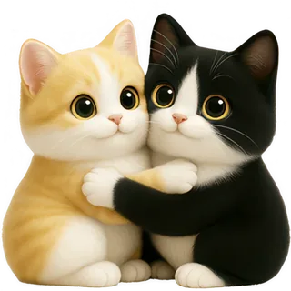 Cute Cat Couple