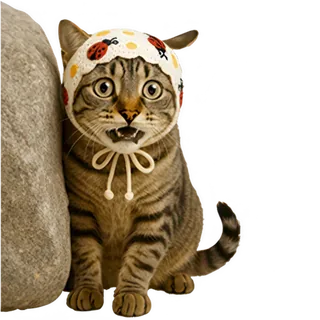 Cat with Headscarf