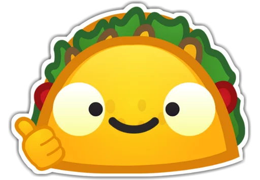 Mexican Taco Gourmet Food Stickers Telegram Sticker #3 - Mexican Taco Gourmet Food Stickers #3