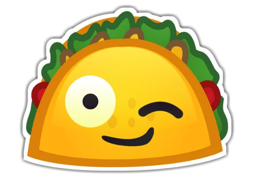 Mexican Taco Gourmet Food Stickers Telegram Sticker #4 - Mexican Taco Gourmet Food Stickers #4