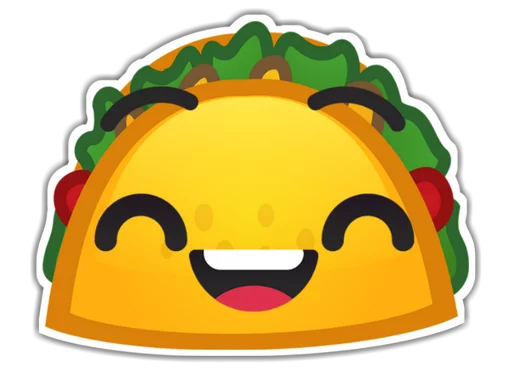 Mexican Taco Gourmet Food Stickers Telegram Sticker #5 - Mexican Taco Gourmet Food Stickers #5