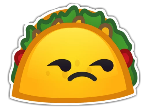 Mexican Taco Gourmet Food Stickers Telegram Sticker #6 - Mexican Taco Gourmet Food Stickers #6