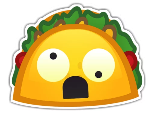 Mexican Taco Gourmet Food Stickers Telegram Sticker #8 - Mexican Taco Gourmet Food Stickers #8